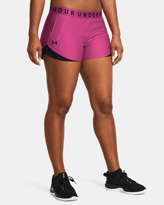 Women's UA Play Up 3.0 Shorts, Pink, pdpMainDesktop image number 0